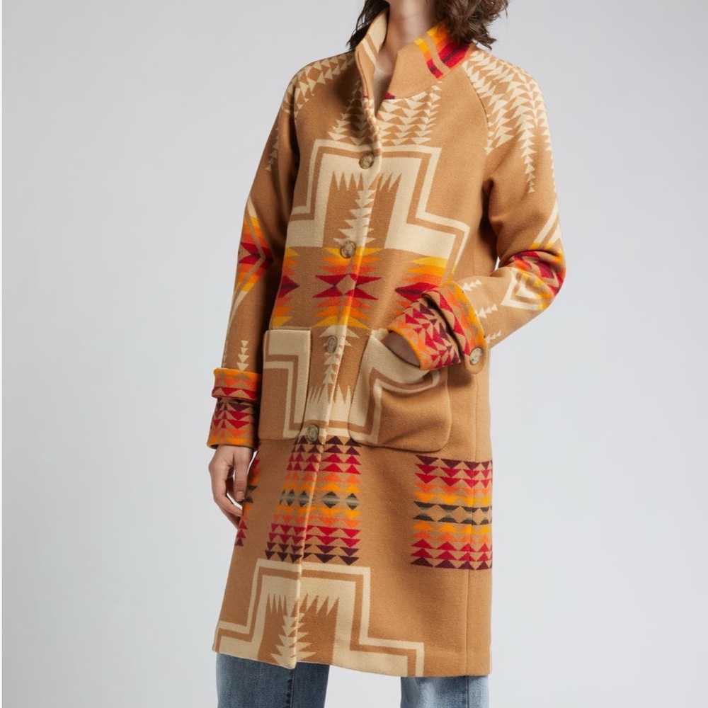 Pendleton 1930’s Archive Coat Multicolor Patterned Cardigan Coat